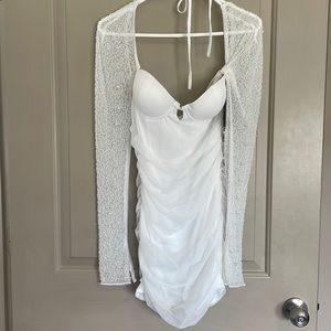 Beaded mini dress